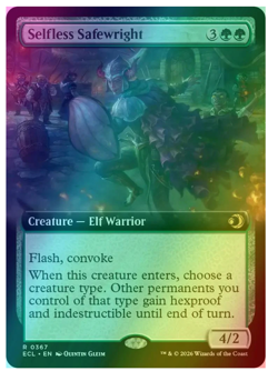 Selfless Safewright - Foil - Extended Art Lorwyn Eclipsed MTG - Image 1