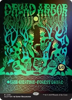 1X NM Dryad Arbor Borderless Foil Secret Lair: Prints Charming - Image 1