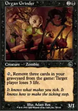 Organ Grinder - Foil ~ Moderately Played Torment MTG Magic UltimateMTG Black Car - Image 1