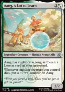 Aang, A Lot to Learn Avatar TLE 146 MTG Foil NM - Image 1
