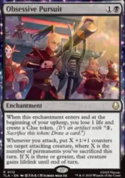 Obsessive Pursuit Avatar TLA 112 MTG Reg NM - Image 1