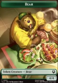 Bear / Food 20 Avatar Token 12 MTG Reg NM - Image 1