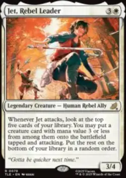 Jet, Rebel Leader Avatar TLE 78 MTG Reg NM - Image 1
