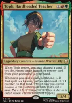 Toph, Hardheaded Teacher Avatar TLA 246 MTG Reg NM - Image 1
