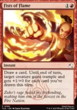 Fists of Flame Avatar TLE 166 MTG Reg NM - Image 1
