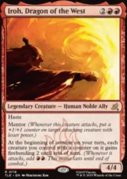 Iroh, Dragon of the West Avatar TLE 119 MTG Foil NM - Image 1