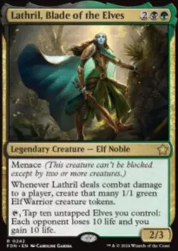 Lathril, Blade of the Elves Foundations (FDN) 242 MTG Regular - Image 1
