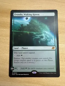 MTG Evendo, Waking Haven Land Mythic Edge of Eternities Regular #253 - Image 1