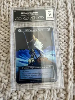 Sorcery Witherwing Hero Foil PCG Grade 9 Alpha Investments promo - Image 1