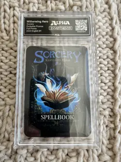 Sorcery Witherwing Hero Foil PCG Grade 9 Alpha Investments promo - Image 2