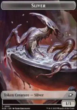 Robot // Sliver Double-Sided Token Near Mint Foil Edge of Eternities - Image 1