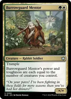 Burrowguard Mentor NM Foil Uncommon 206 - Image 1