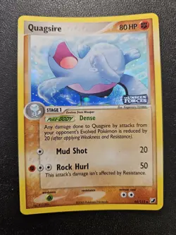 Pokemon EX Unseen Forces Quagsire Stamped Reverse Holo 44/115 EXC-NEAR MINT - Image 1
