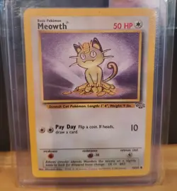 Pokemon TCG Meowth Jungle 56/64 Regular Unlimited Common - Image 1