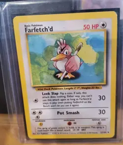 Pokemon WOTC Farfetch'd 27/102 Base Set UNLIMITED Uncommon LP/NM - Image 1