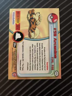 Arcanine #59 1999 Topps - Lightly Played - Pokemon - Image 2