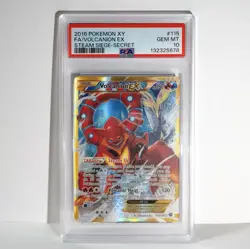 Volcanion EX - 115/114 PSA 10 Steam Siege Secret Rare Pokemon - GEM MT - Image 1