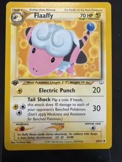 Pokemon TCG Flaaffy 28/64 Neo Revelation First Edition NM - Image 1