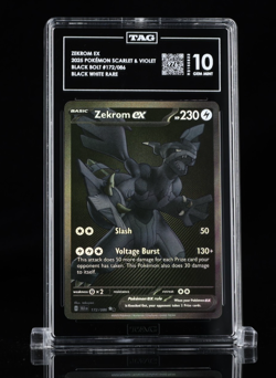 Pokemon Zekrom ex Black Bolt 172/086 Black White Rare TAG Gem Mint 10 (976) - Image 1