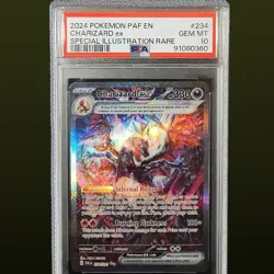 2024 POKEMON PAF EN-PALDEAN FATES #234 CHARIZARD ex SIR PSA 10 - Image 1