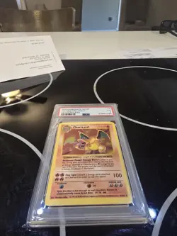 1999 POKEMON BASE SET SHADOWLESS #4 CHARIZARD-HOLO PSA 3 - Image 2
