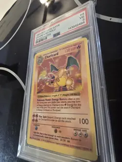 1999 POKEMON BASE SET SHADOWLESS #4 CHARIZARD-HOLO PSA 3 - Image 4
