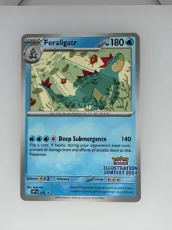 2025 Pokemon Scarlet & Violet Feraligatr (Illustration Contest 2024) 213 NM - Image 1