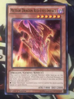 Yugioh: Meteor Dragon Red-Eyes Impact - INOV-EN028 - Rare - 1st Edition - LP - Image 1