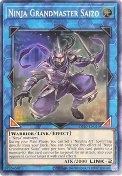 Yugioh! LP Ninja Grandmaster Saizo - OP20-EN010 - Super Rare - Unlimited Edition - Image 1