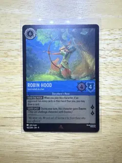 Disney Lorcana Fabled - Robin Hood - Unrivaled Archer - 162/204 - Cold Foil - Image 1