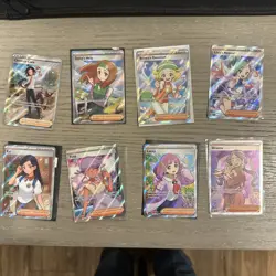 Pokemon Full Art Trainer Waifu Lot (8 Cards) Near Mint Or Better - Image 1