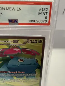 Pokemon Venusaur EX Holo Ultra Rare TCG Card 182/165 Scarlet & Violet 151 Psa 9 - Image 3