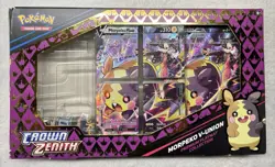 Pokemon Morpeko V-Union 4 Card Set Jumbo Card Promo Playing Mat In Original Box - Image 1