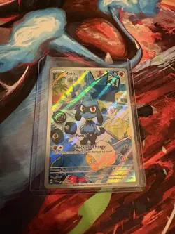 Pokemon Riolu TCG Illustration Rare Card 215/198 Scarlet & Violet Base Set NM - Image 3