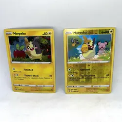 Morpeko Pokemon TCG Card Lot V 095/172 & More Regular & Holos Promo - Image 2