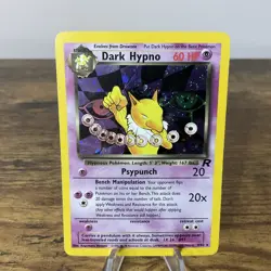 Dark Hypno 9/82 Holo Rare Team Rocket Pokemon Card - Image 1