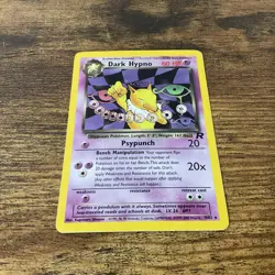 Dark Hypno 9/82 Holo Rare Team Rocket Pokemon Card - Image 3
