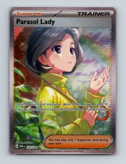 Parasol Lady 255 2023 Pokemon Paradox Rift Special Illustration Rare Card NM+ - Image 1
