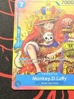 P-043 Monkey.D.Luffy 2nd Anniversary Stamped Promo One Piece Promotion Card NM - Image 5