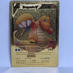 Dragonite V Dragon Gale HP230 Gold Foil Fan Art Ultra Rare Display Card Mint/NM - Image 1