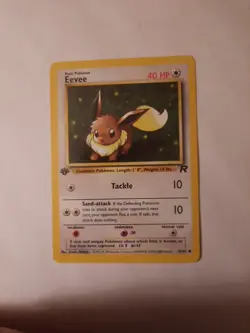 2000 Pokemon Card Team Rocket 1st Edition Eevee #55 - Image 3