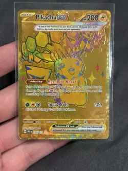 Pikachu EX Prismatic Evolutions Holo Hyper Rare Card 179/131 SV Mint English - Image 1