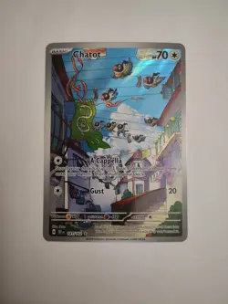 Pokemon TCG Chatot Card 181/162 SV05: Temporal Forces NM Illustration Rare - Image 1