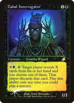 Scourge MTG FOIL Cabal Interrogator Magic - Image 1