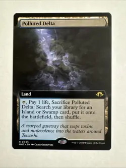 Polluted Delta (Extended Art) - MTG Modern Horizons 3 Regular - Image 1