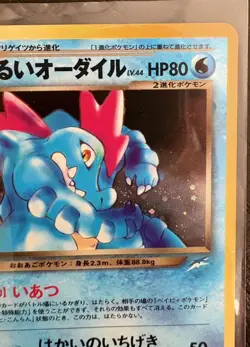 Dark Feraligatr NO. 160 Holo Rare Neo Destiny Pokemon Japanese Lightly Played - Image 3