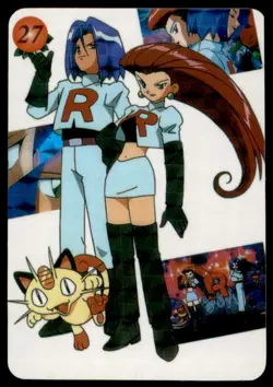1999 Pokemon Vending Machine Sticker Team Rocket Unlicensed Japanese #27 Prism - Image 1