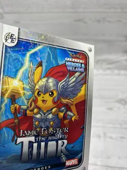 Pikachu as Jane Foster Lazer Holo Marvel Heroes & Villains Non-Pokemon Fan Art - Image 3