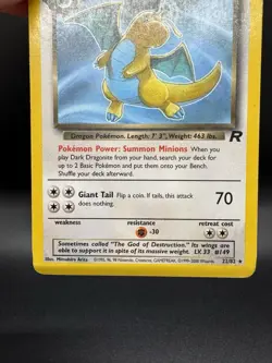 Pokemon TCG Dark Dragonite 22/82 Team Rocket Non Holo Unlimited - HP/Damaged - Image 4