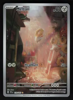 Meltan 179/162 SV05: Temporal Forces Illustration Rare Pokemon TCG Card NM - Image 1